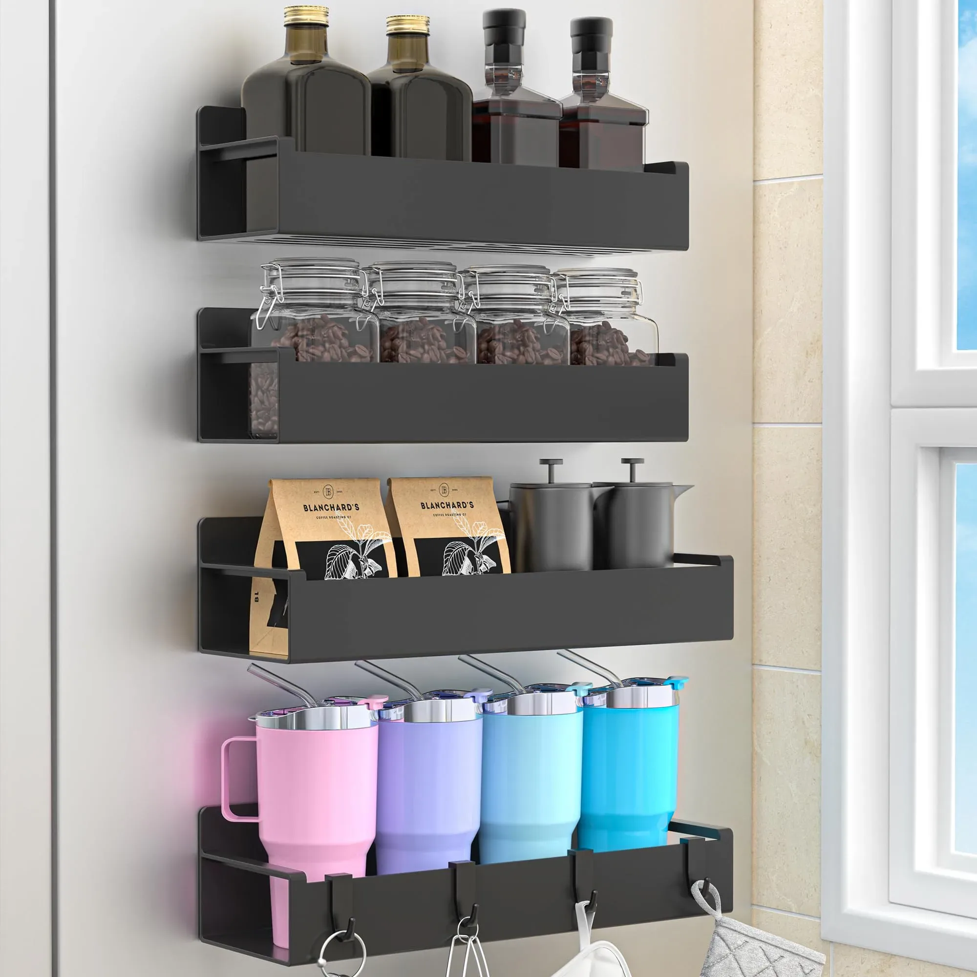 Bino stackable spice rack organizer