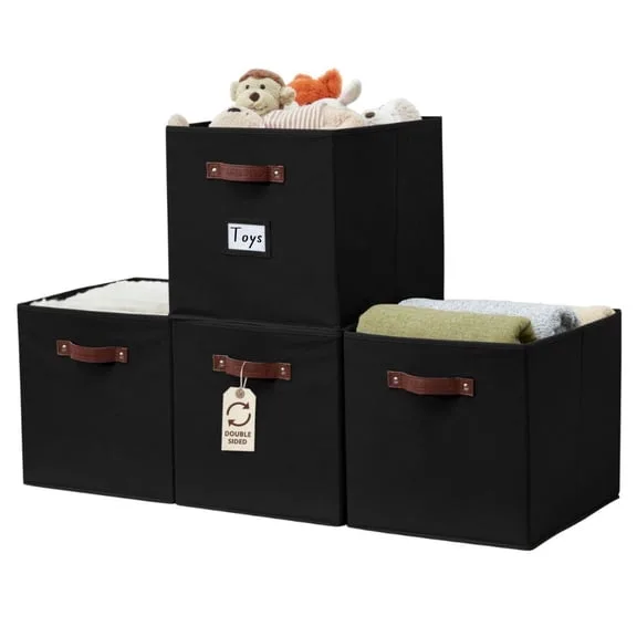 DECOMOMO fabric cube bin set image 2