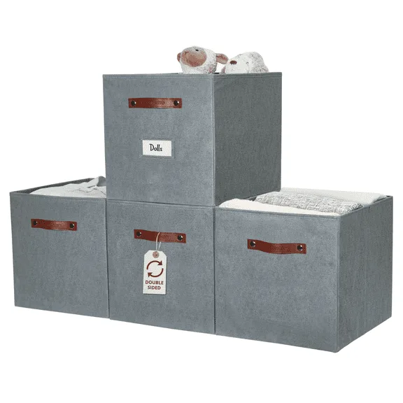 DECOMOMO fabric cube bin set image 3