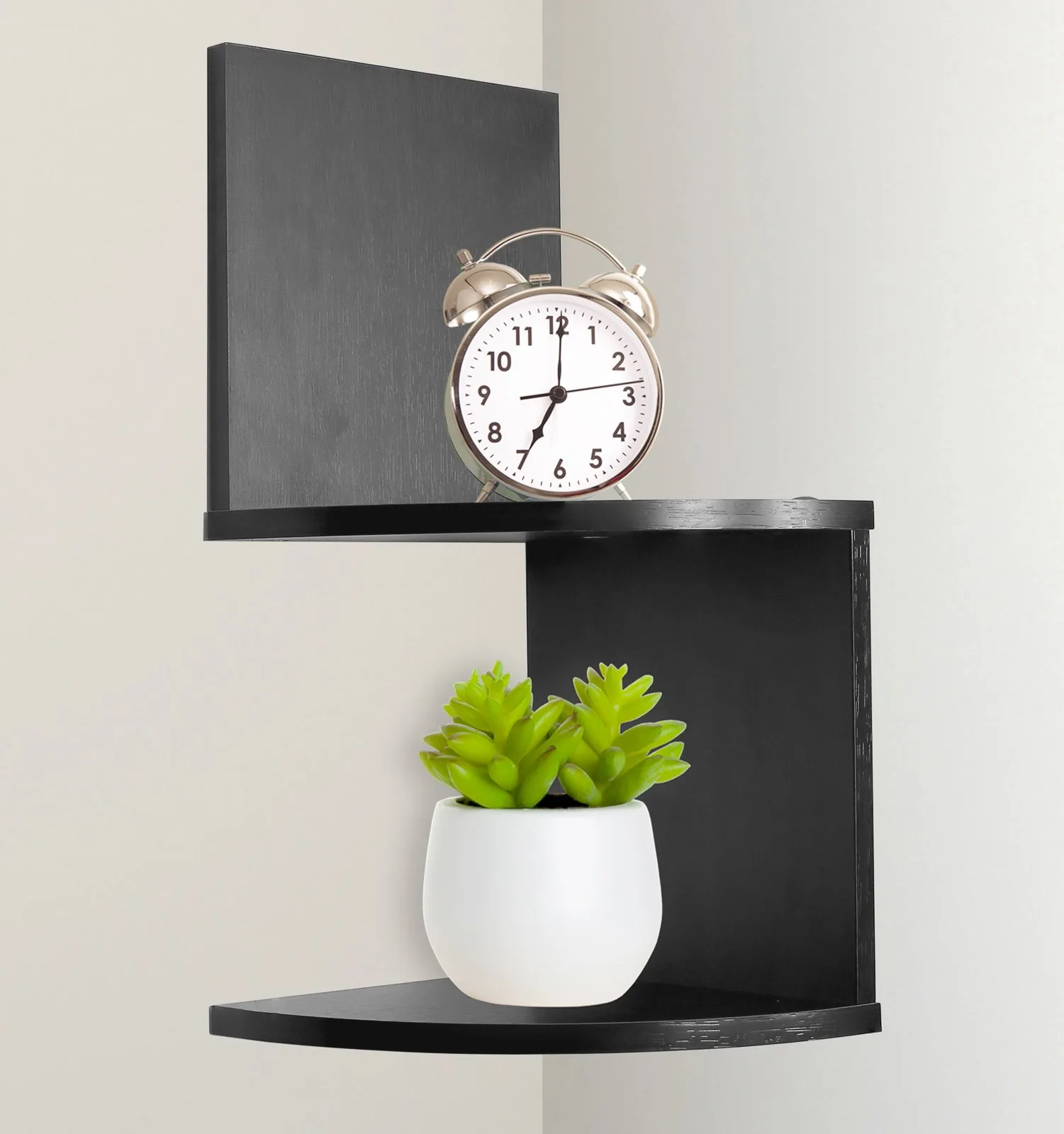 Greenco wall-mounted corner shelf image 2