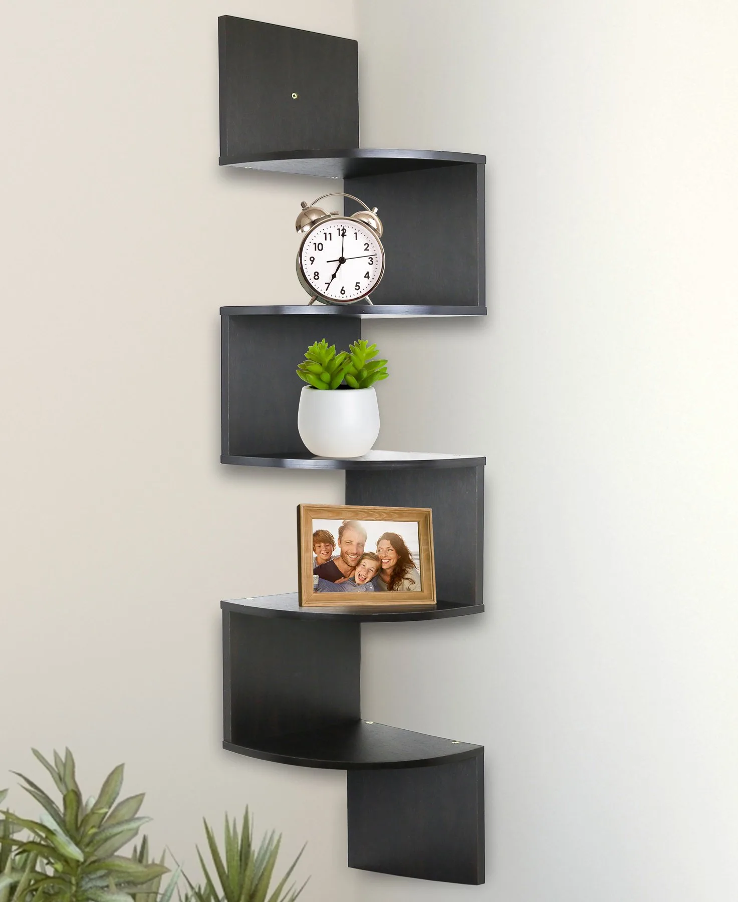 Greenco wall-mounted corner shelf image 3