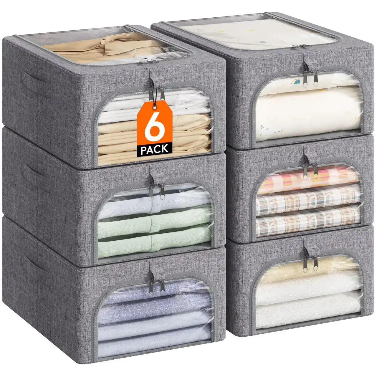 Lifewit foldable fabric storage bin image 2