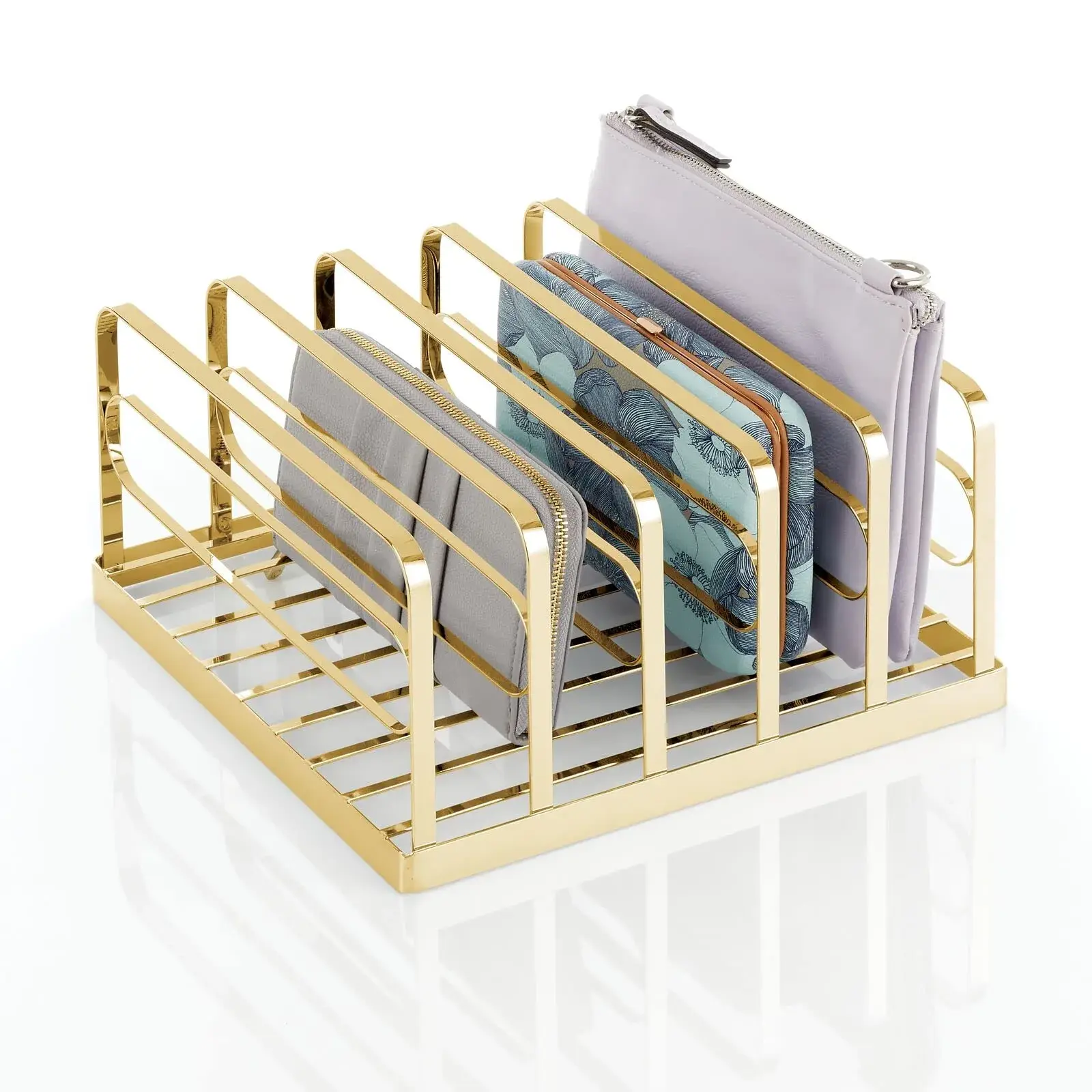 mDesign stackable closet shelf divider